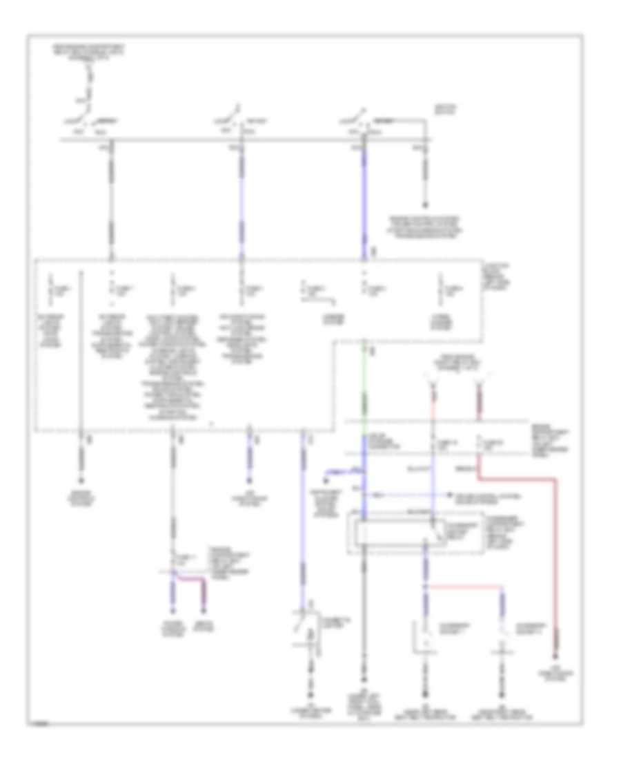 Power Distribution Wiring Diagram 2 of 2 for Mitsubishi Montero Sport ES 2003