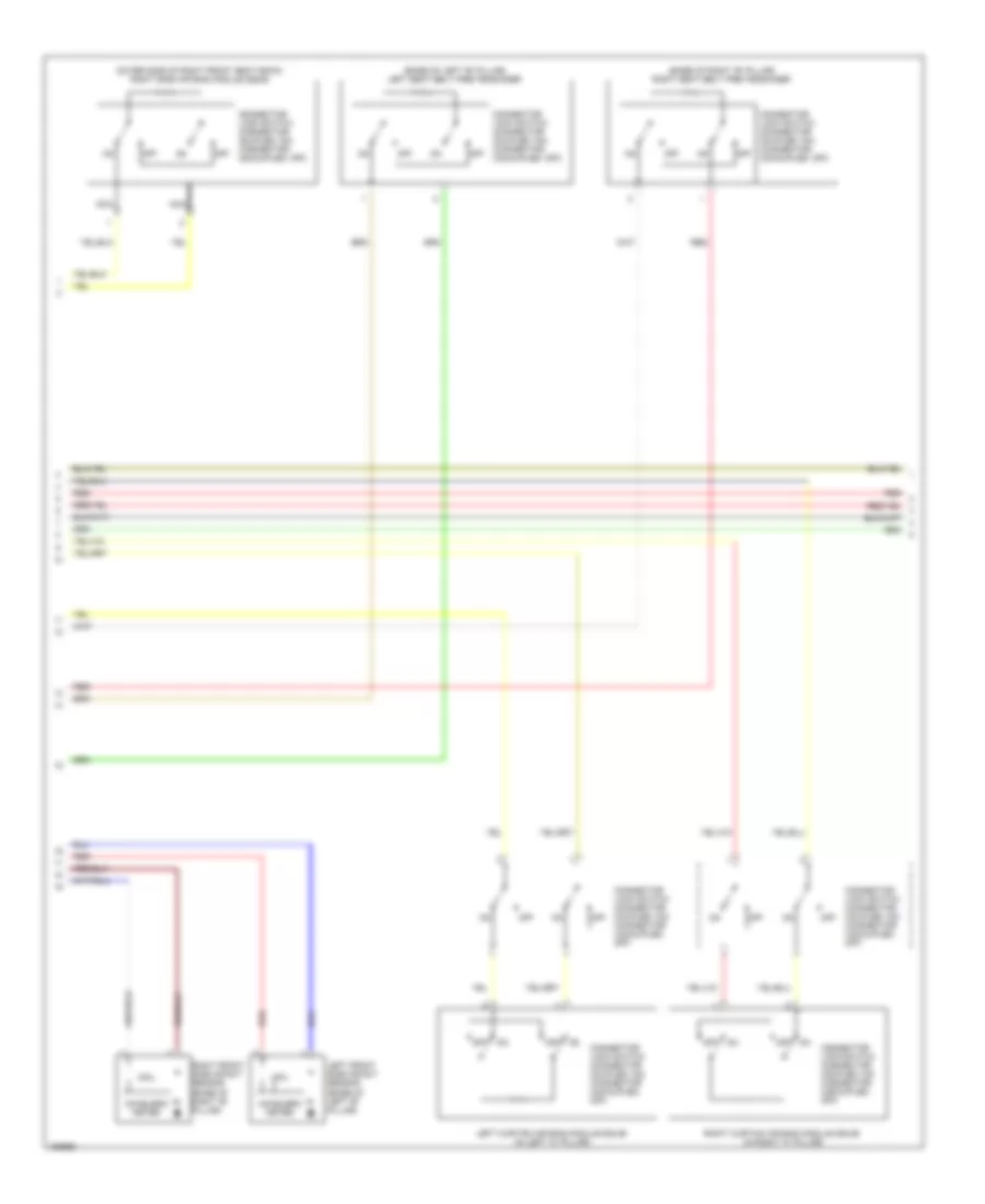 Supplemental Restraints Wiring Diagram, Evolution (2 of 4) for Mitsubishi Lancer Evolution MR 2014