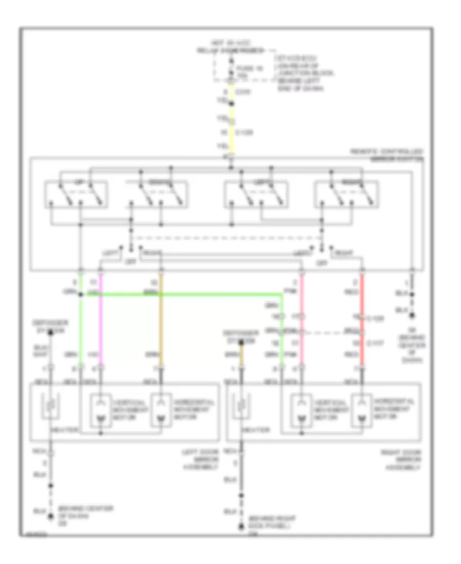 Power Mirror Wiring Diagram Evolution for Mitsubishi Lancer Evolution MR 2014