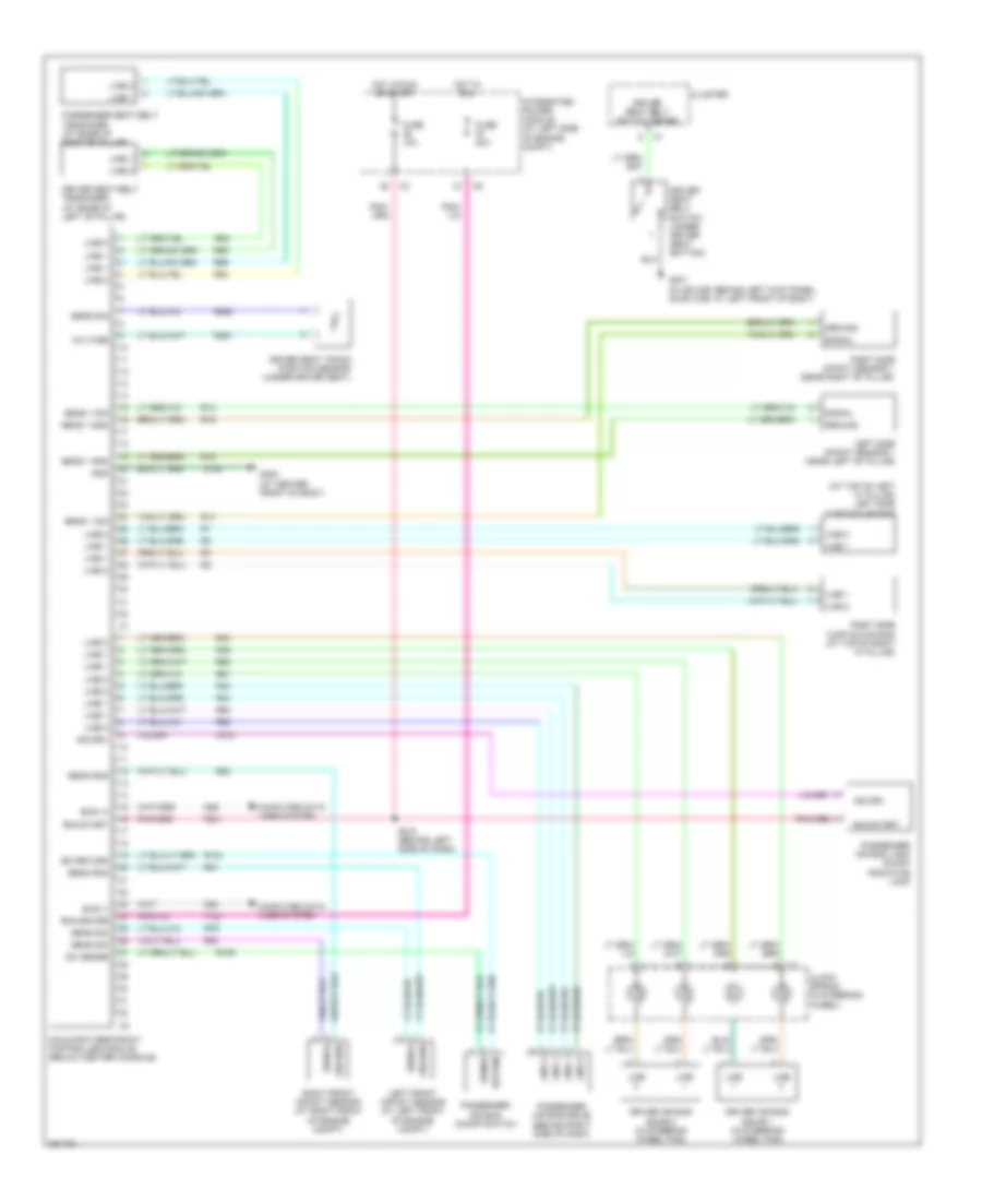 Supplemental Restraints Wiring Diagram for Mitsubishi Raider SE 2007