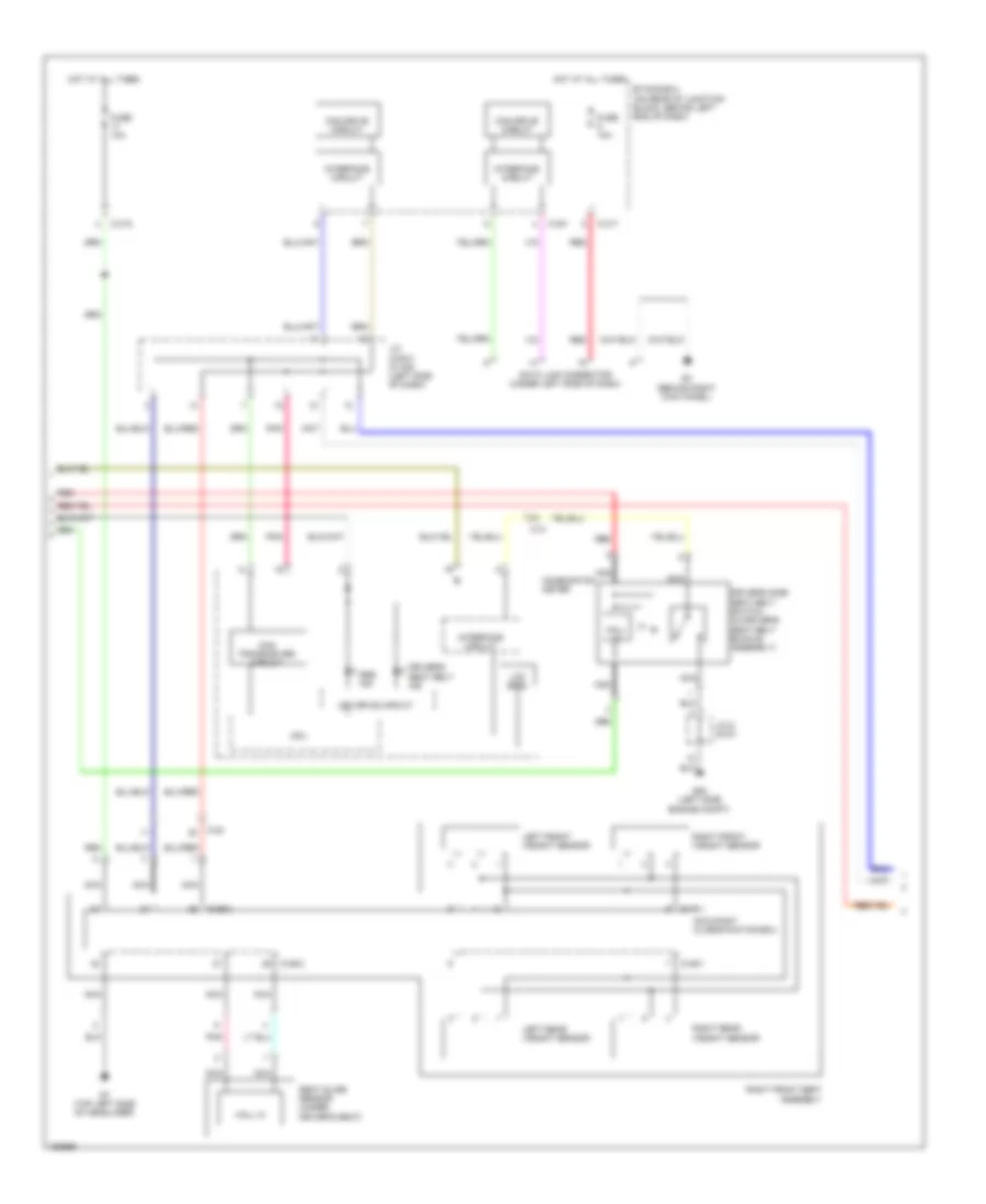 Supplemental Restraints Wiring Diagram Evolution 3 of 4 for Mitsubishi Lancer GT 2014