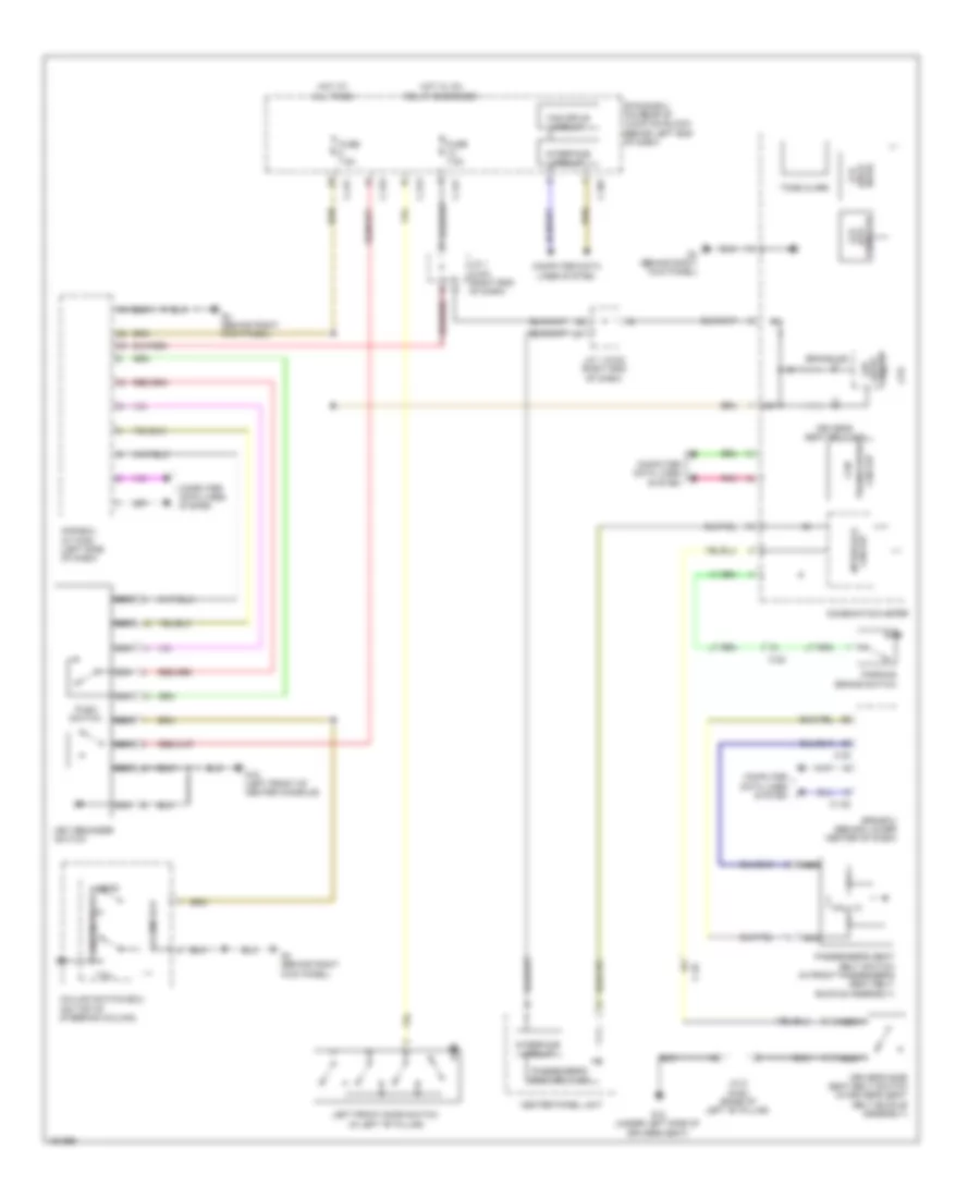 Chime Wiring Diagram, Except Evolution for Mitsubishi Lancer GT 2014