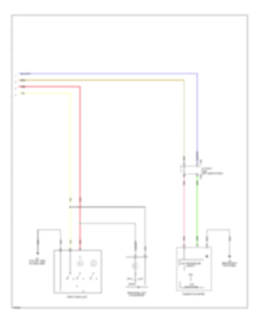 Courtesy Lamps Wiring Diagram, Except Evolution (2 of 2) for Mitsubishi Lancer GT 2014
