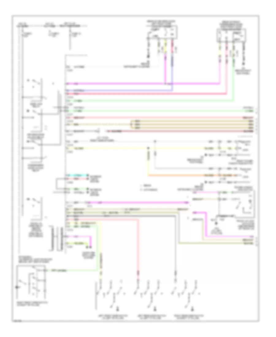 Power Door Locks Wiring Diagram, Except Evolution with Keyless Entry (1 of 3) for Mitsubishi Lancer GT 2014
