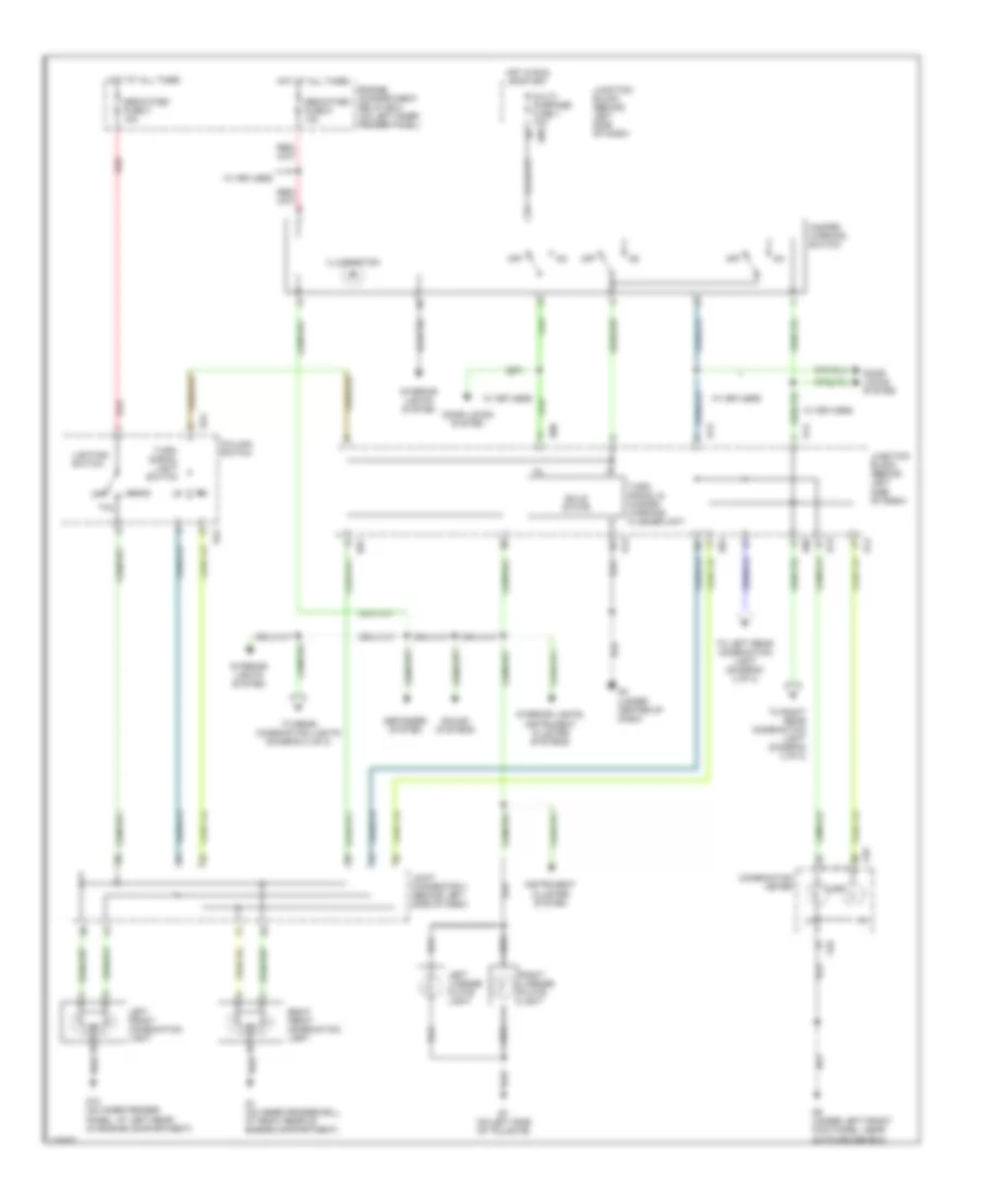 Exterior Lamps Wiring Diagram 1 of 2 for Mitsubishi Montero Sport Limited 2003