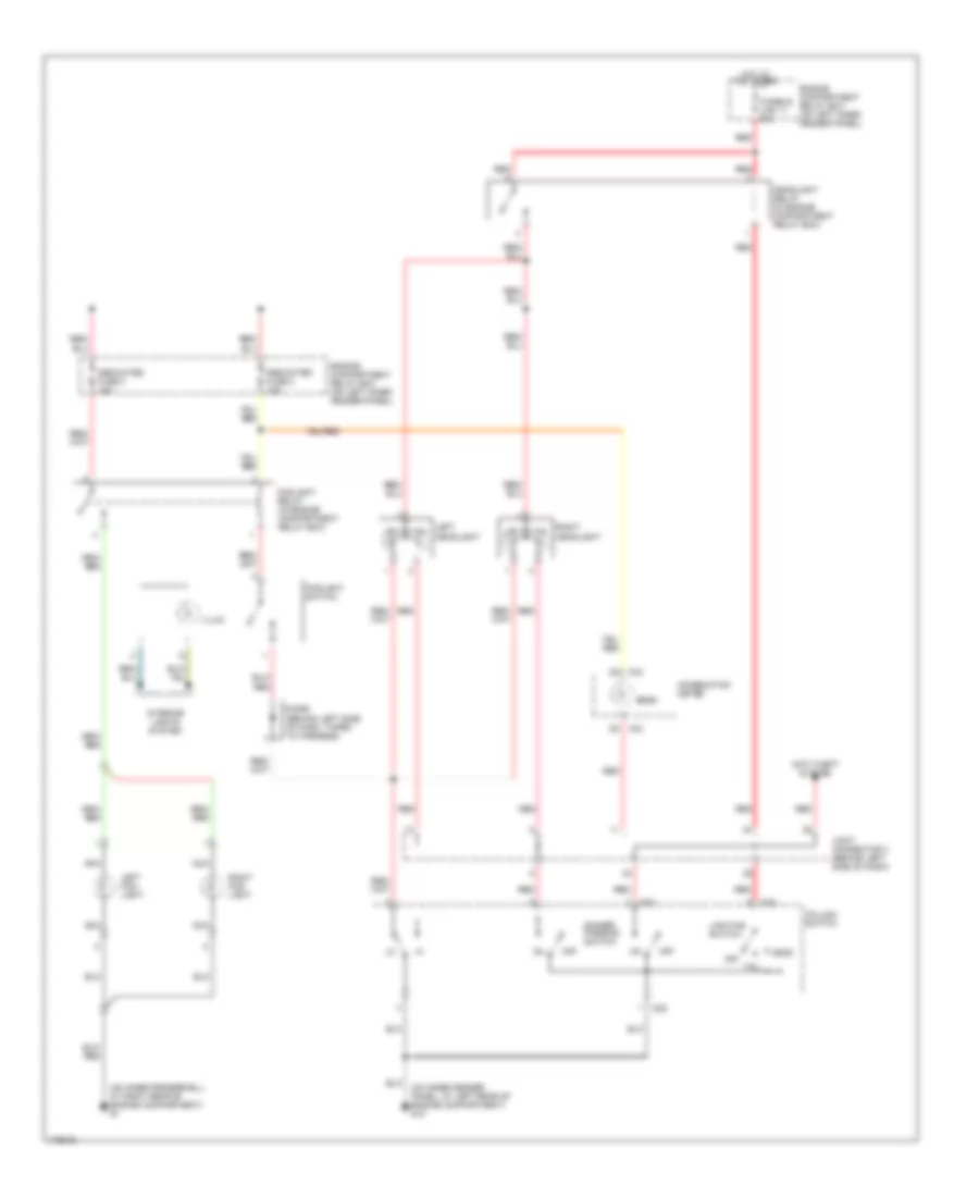 Headlights Wiring Diagram without DRL for Mitsubishi Montero Sport Limited 2003