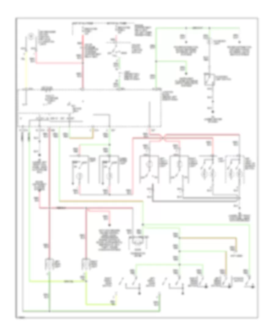 Courtesy Lamps Wiring Diagram with Keyless Entry for Mitsubishi Montero Sport Limited 2003