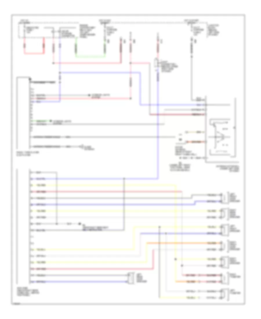 Radio Wiring Diagram with Amplifier for Mitsubishi Montero Sport Limited 2003