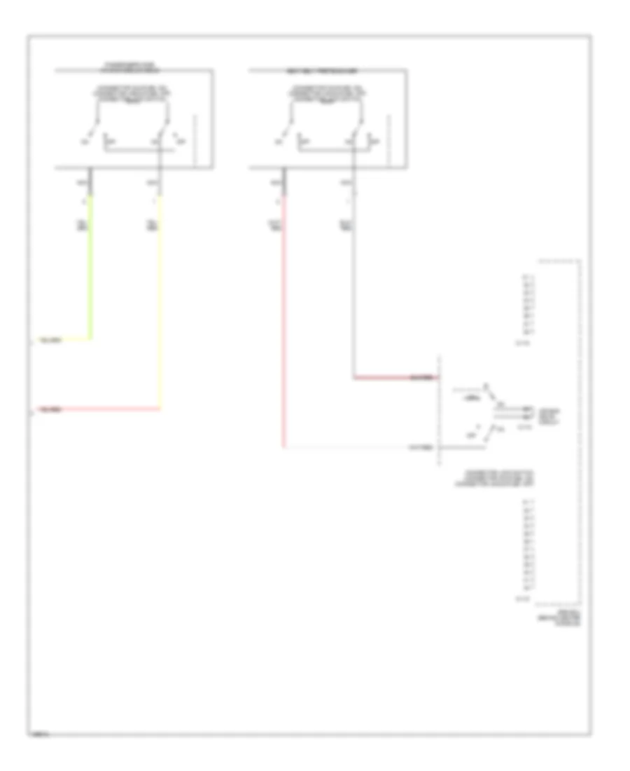Supplemental Restraints Wiring Diagram 2 of 2 for Mitsubishi Montero Sport Limited 2003