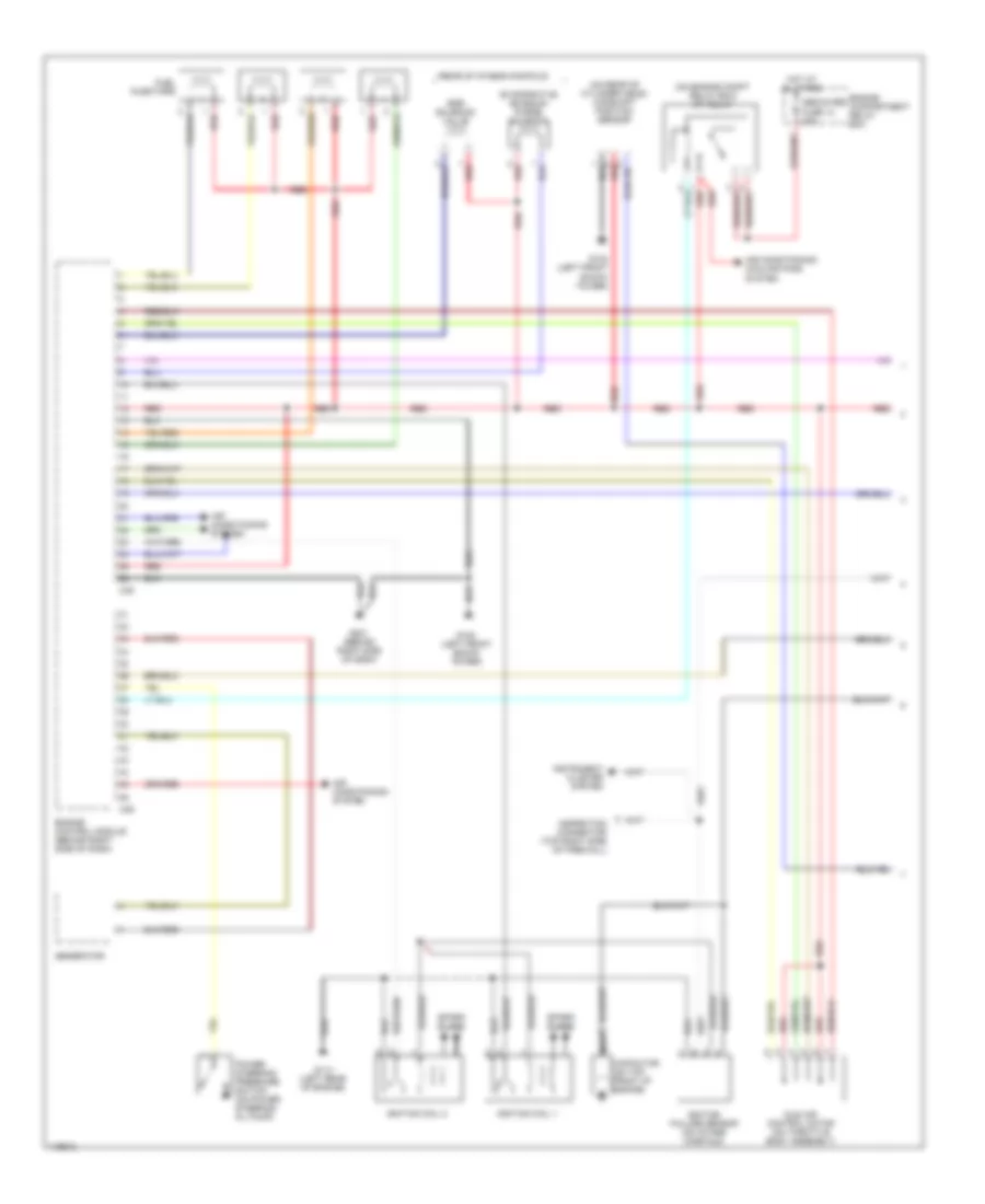 2.4L, Engine Performance Wiring Diagrams, MT (1 of 2) for Mitsubishi Galant DE 1999