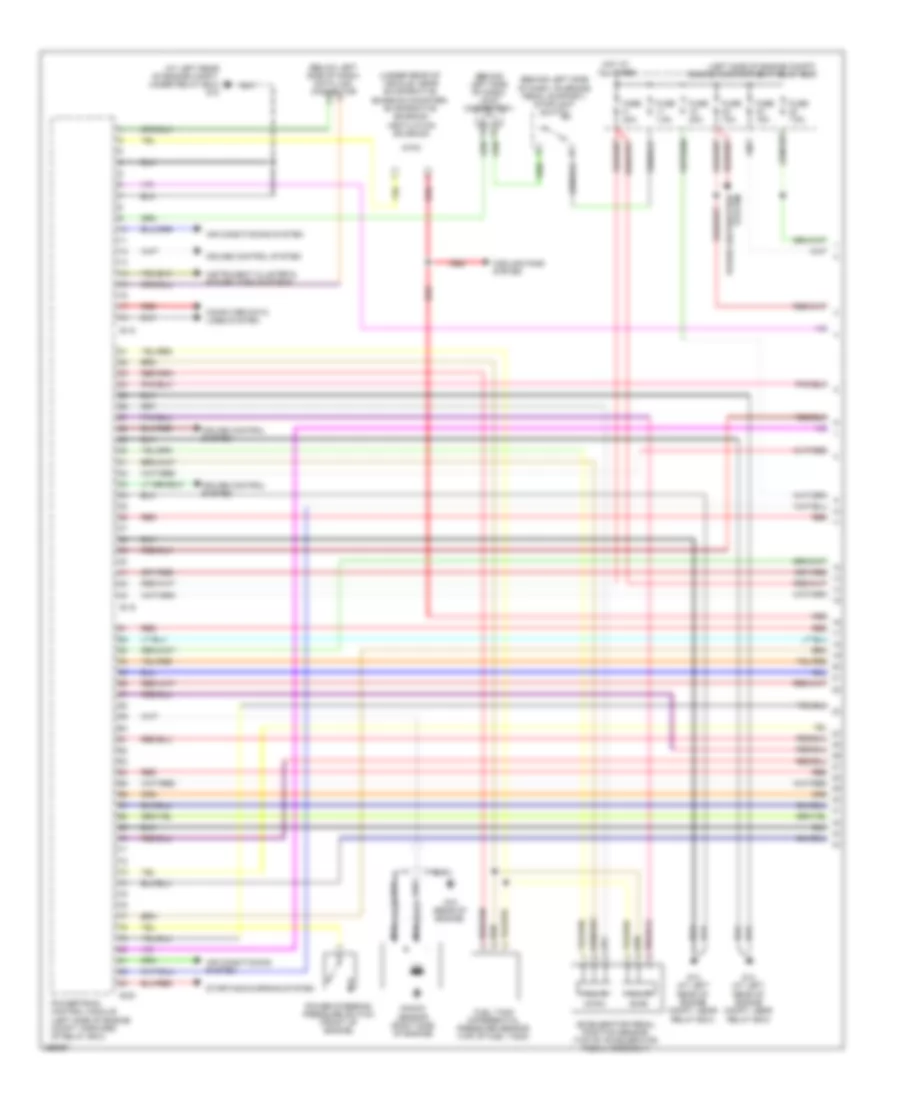 3.8L, Engine Performance Wiring Diagram, AT (1 of 5) for Mitsubishi Eclipse GS 2008