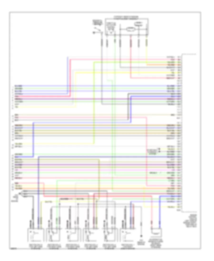 3.8L, Engine Performance Wiring Diagram, MT (4 of 4) for Mitsubishi Eclipse GS 2008
