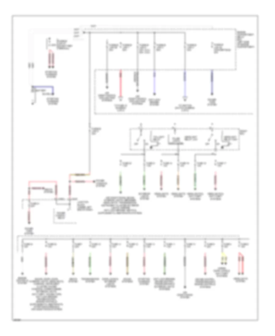 Power Distribution Wiring Diagram 1 of 2 for Mitsubishi Eclipse GS 2008