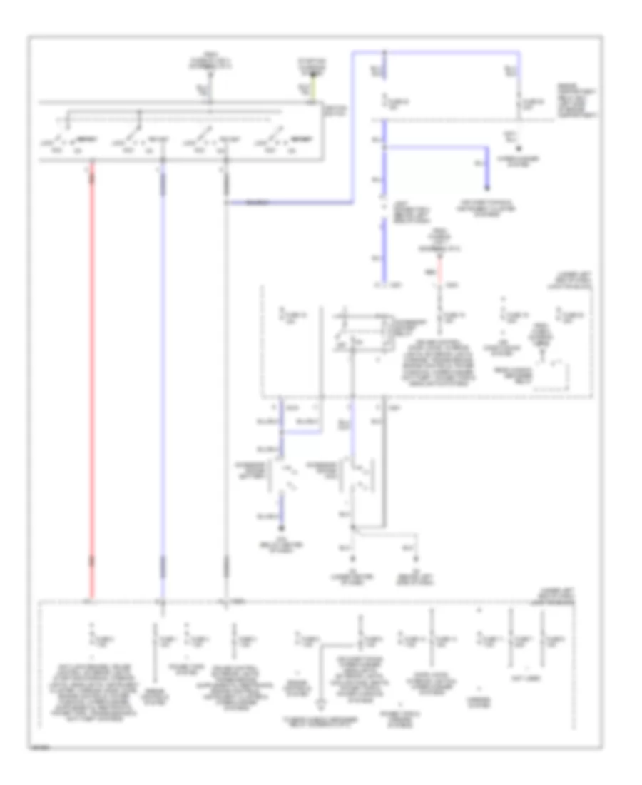 Power Distribution Wiring Diagram 2 of 2 for Mitsubishi Eclipse GS 2008