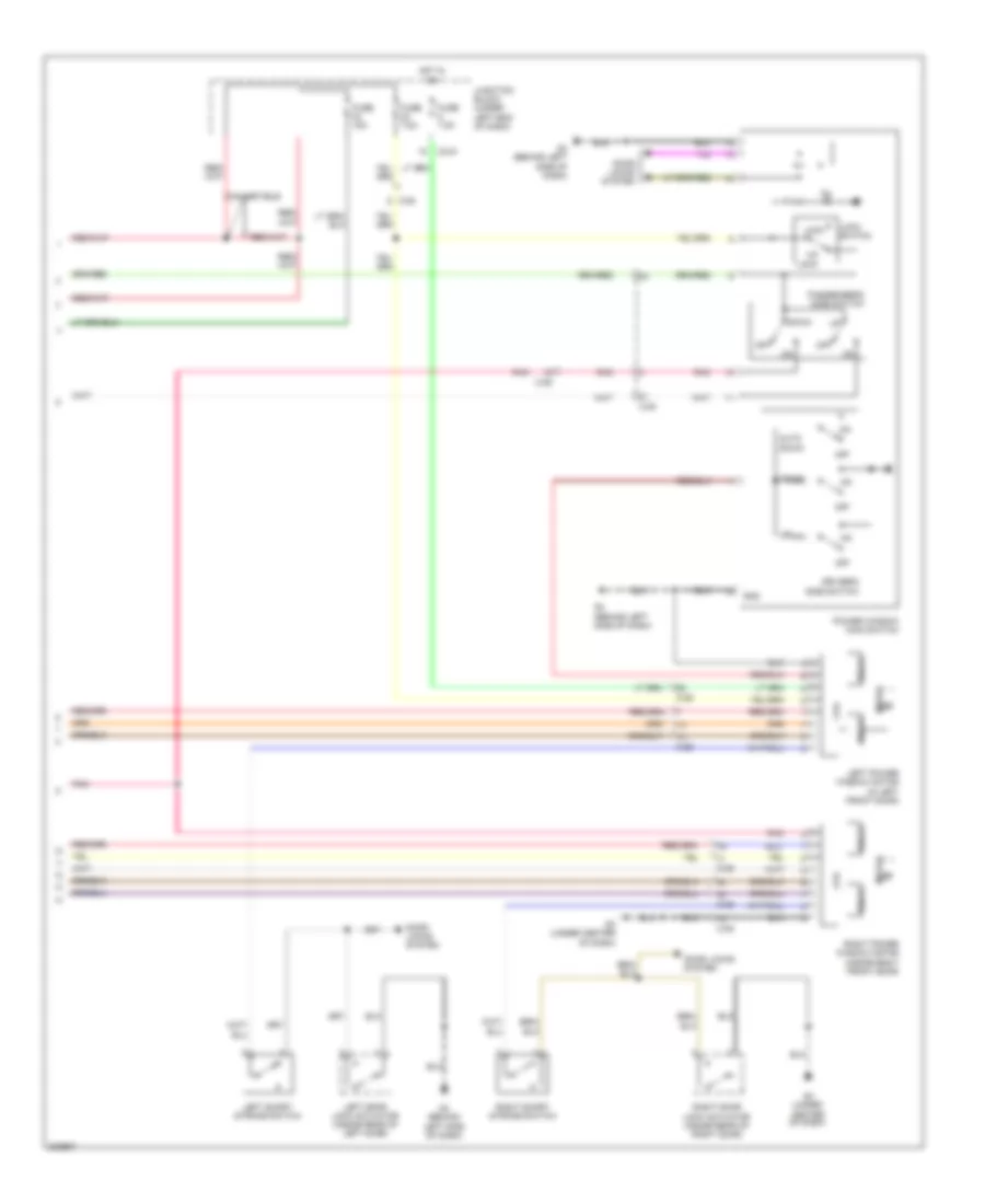 Power Windows Wiring Diagram 2 of 2 for Mitsubishi Eclipse SE 2012
