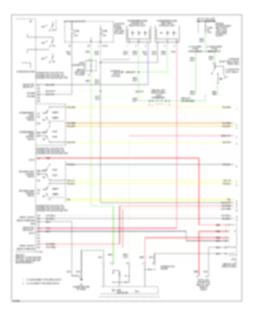 Supplemental Restraints Wiring Diagram 1 of 3 for Mitsubishi Eclipse SE 2012