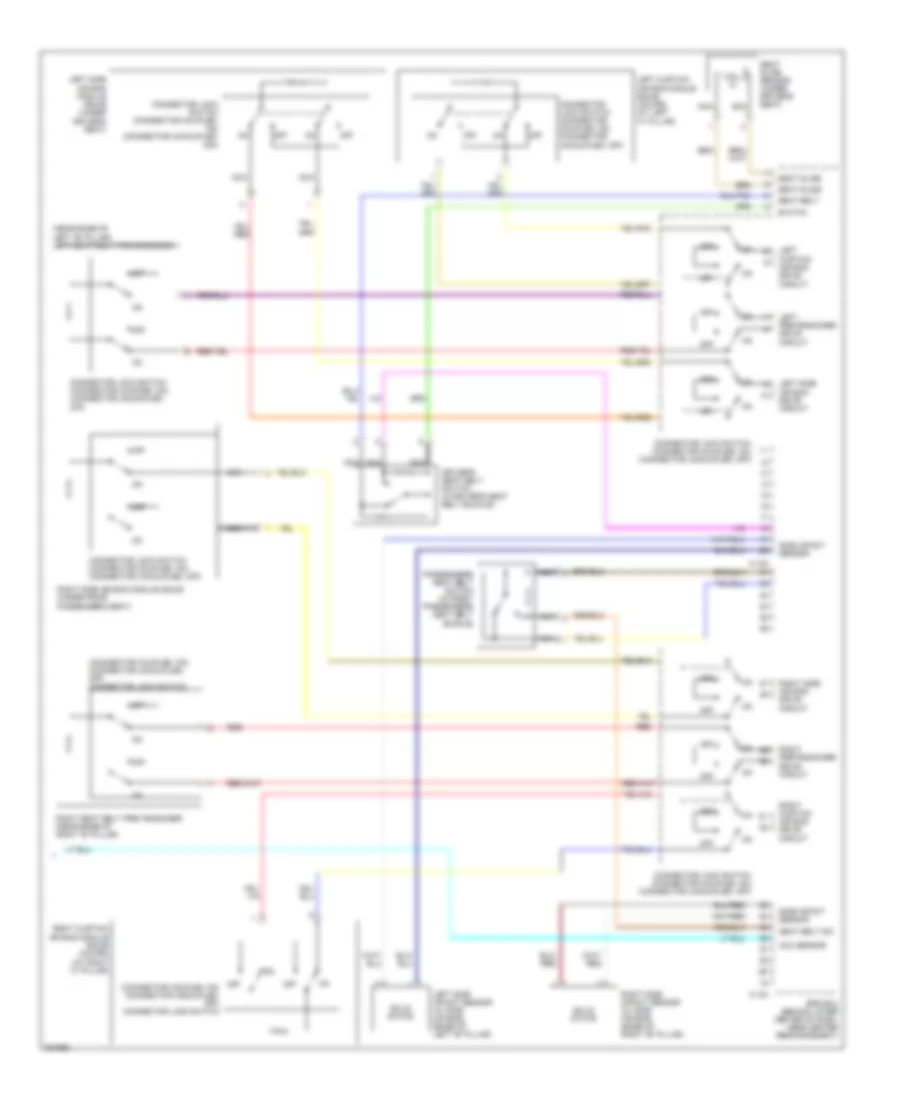 Supplemental Restraints Wiring Diagram 3 of 3 for Mitsubishi Eclipse SE 2012