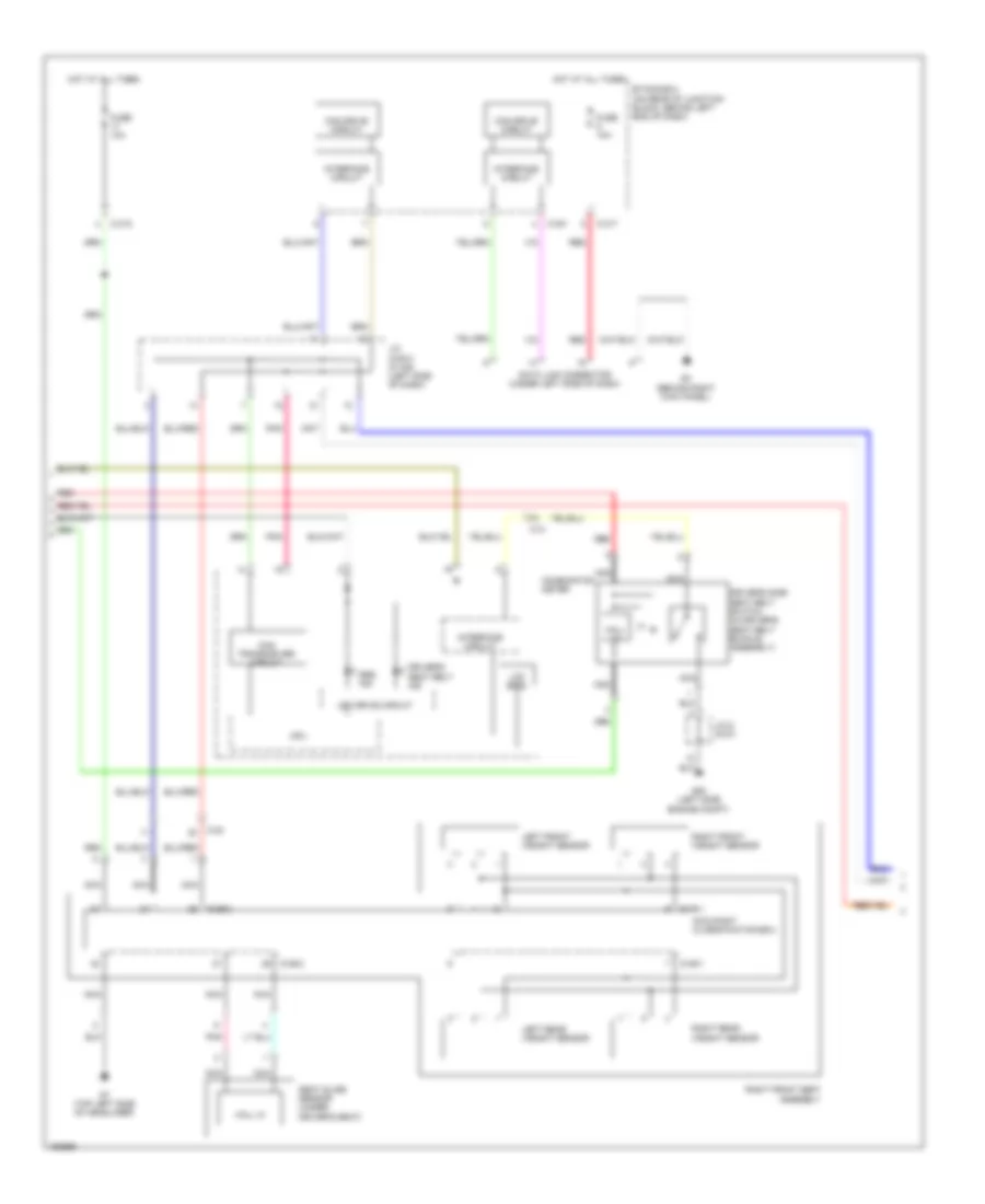 Supplemental Restraints Wiring Diagram, Evolution (3 of 4) for Mitsubishi Lancer Ralliart 2014