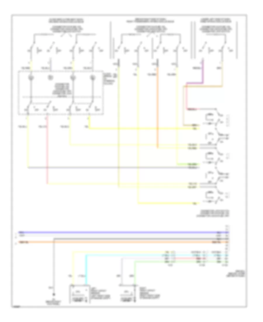 Supplemental Restraints Wiring Diagram, Except Evolution (4 of 4) for Mitsubishi Lancer Ralliart 2014