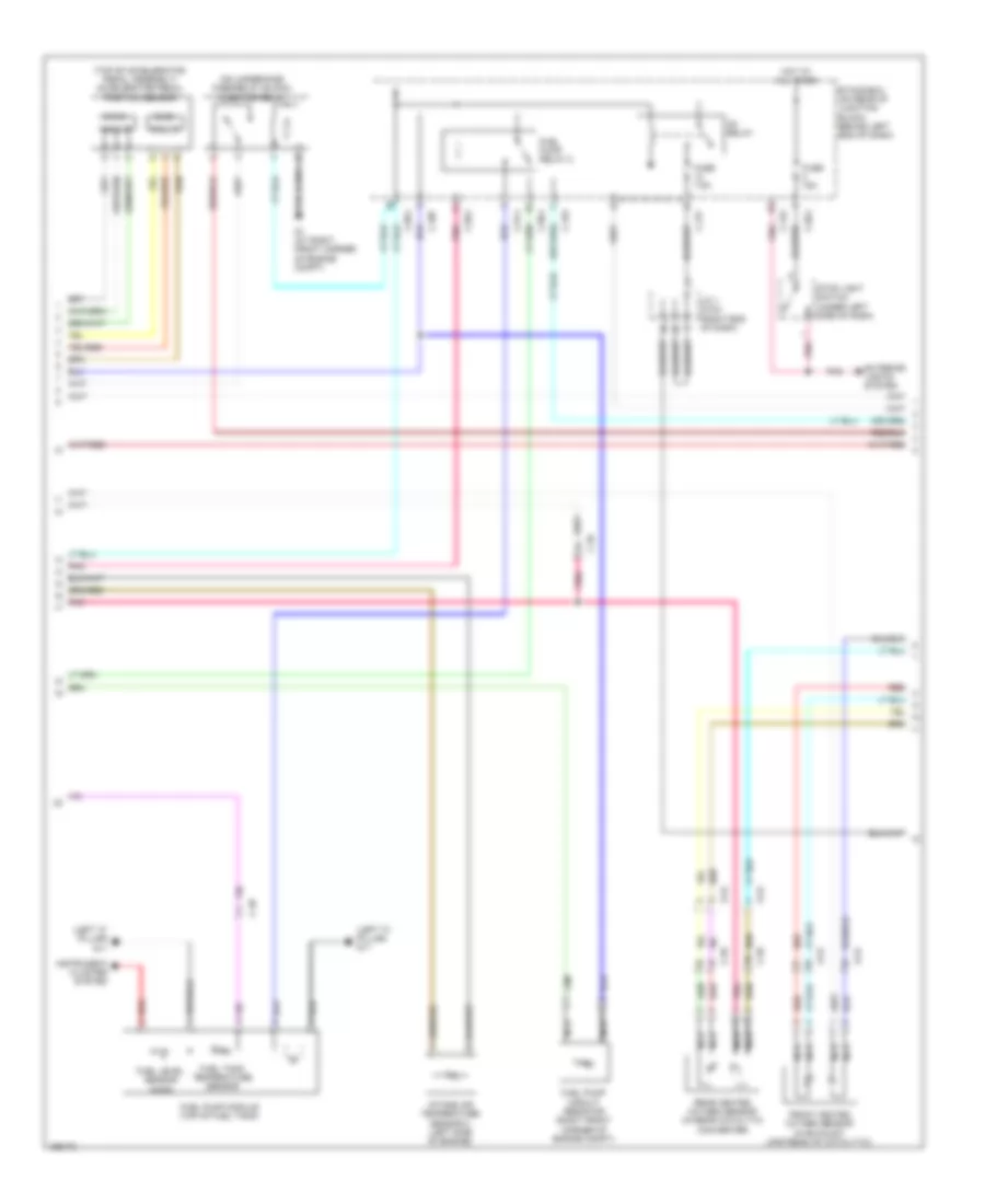 2.0L Turbo, Engine Performance Wiring Diagram, Except Evolution (2 of 4) for Mitsubishi Lancer Ralliart 2014