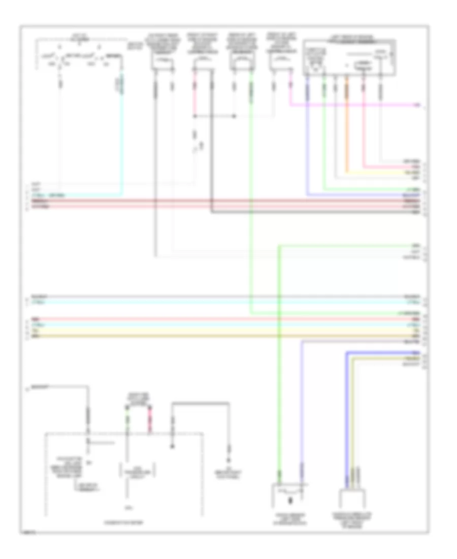 2.0L Turbo, Engine Performance Wiring Diagram, Except Evolution (3 of 4) for Mitsubishi Lancer Ralliart 2014