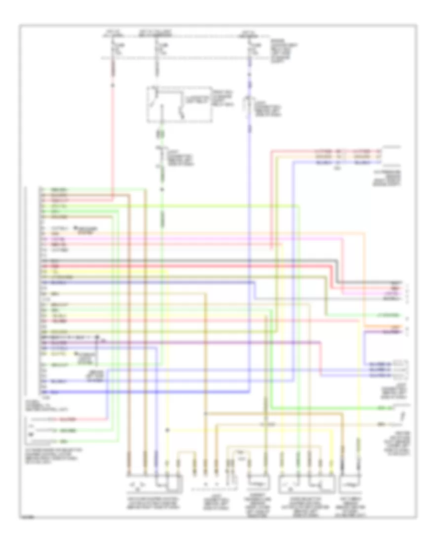 Automatic A C Wiring Diagram 1 of 2 for Mitsubishi Eclipse Spyder GT 2012