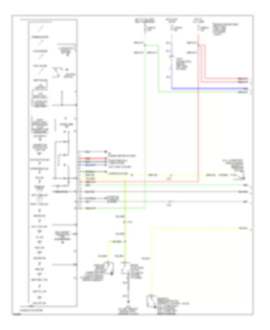 Instrument Cluster Wiring Diagram 1 of 2 for Mitsubishi Eclipse Spyder GT 2012