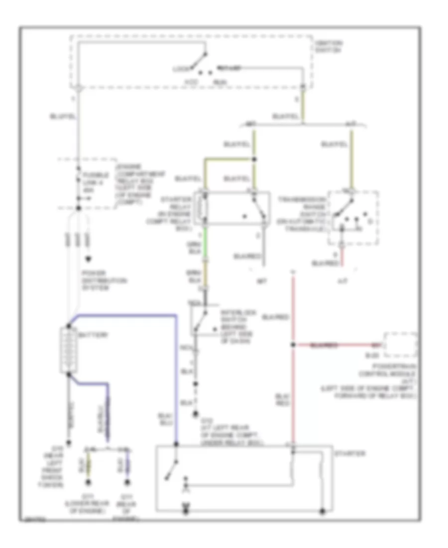 Starting Wiring Diagram for Mitsubishi Eclipse Spyder GS 2008