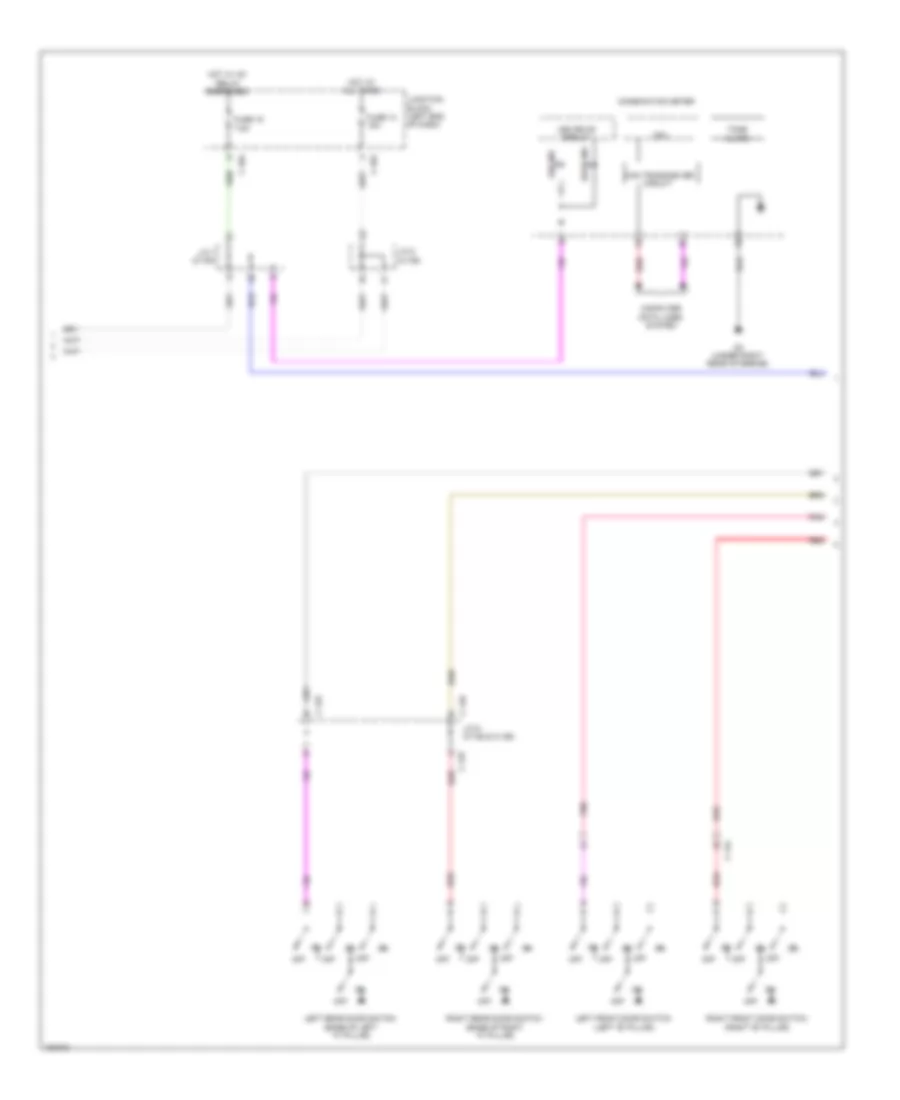 Forced Entry Wiring Diagram, with Keyless Entry (3 of 4) for Mitsubishi Mirage DE 2014