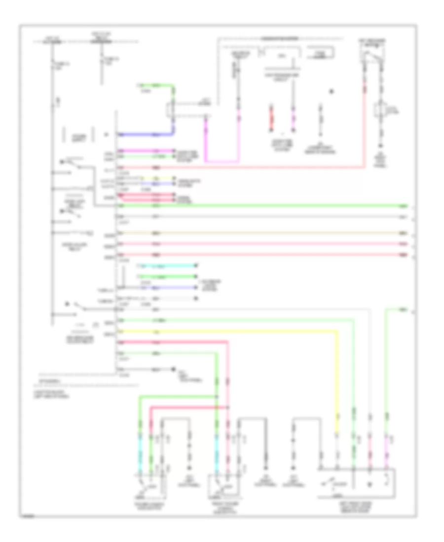 Forced Entry Wiring Diagram, without Keyless Entry (1 of 2) for Mitsubishi Mirage DE 2014