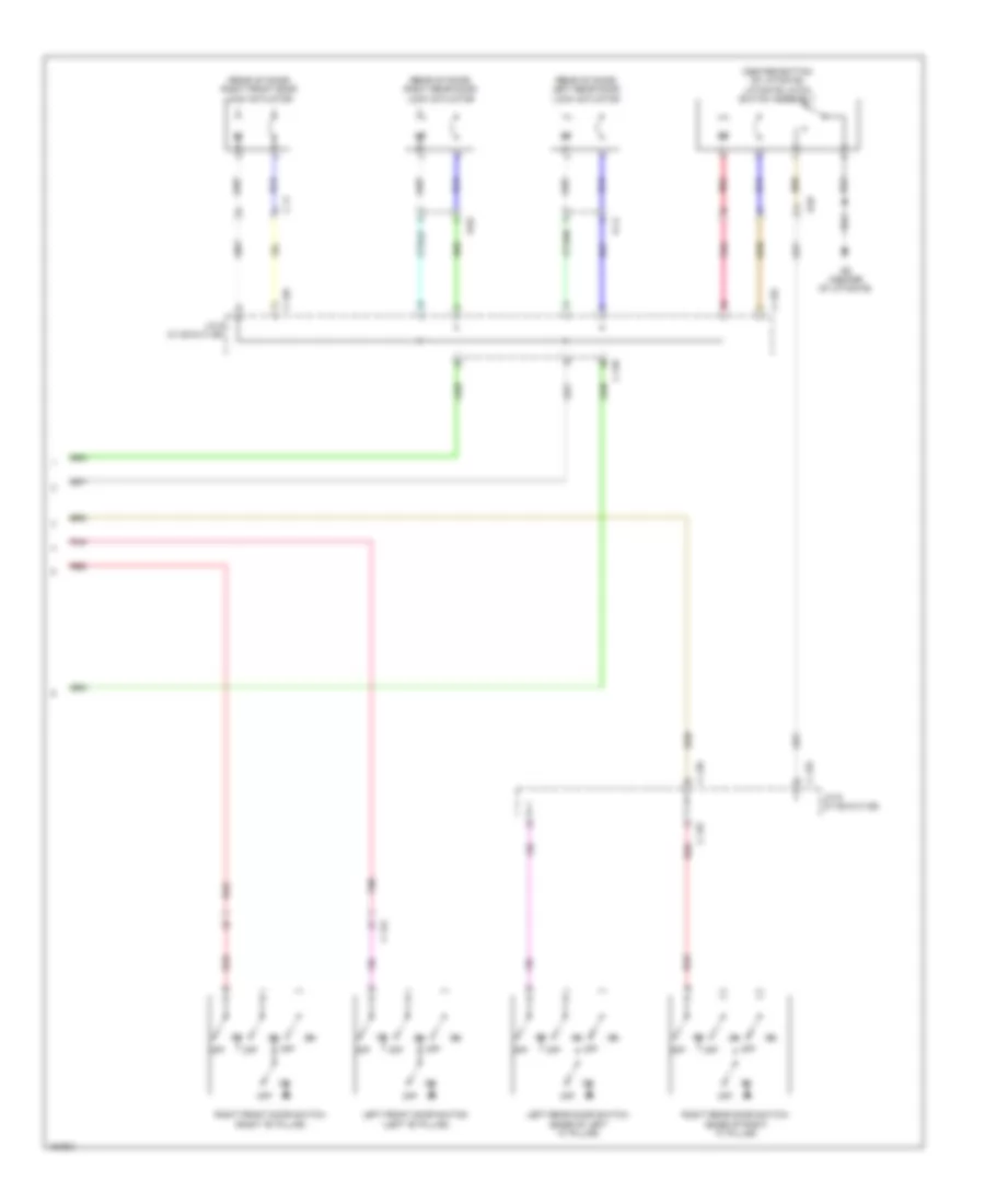 Forced Entry Wiring Diagram, without Keyless Entry (2 of 2) for Mitsubishi Mirage DE 2014
