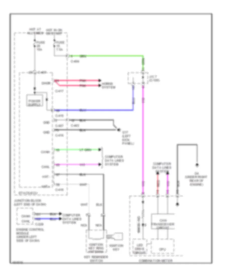 Immobilizer Wiring Diagram for Mitsubishi Mirage DE 2014