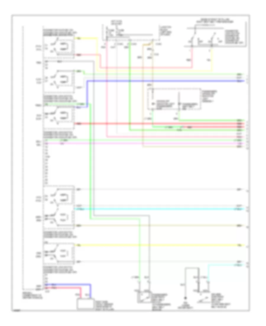 Supplemental Restraints Wiring Diagram 1 of 4 for Mitsubishi Mirage DE 2014