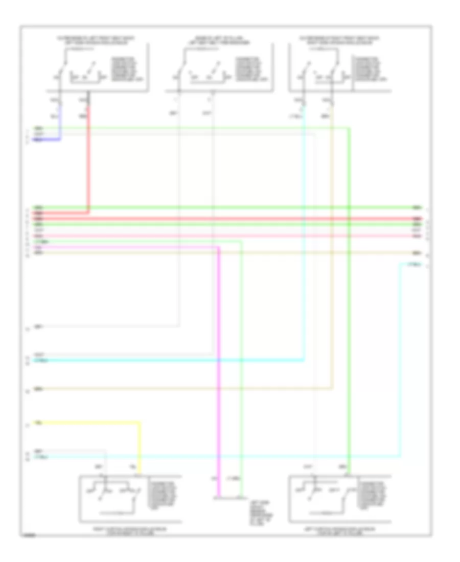 Supplemental Restraints Wiring Diagram (2 of 4) for Mitsubishi Mirage DE 2014