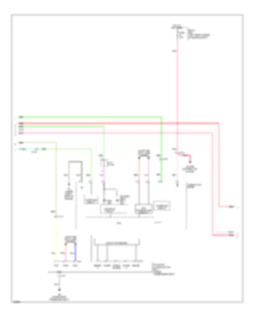 Supplemental Restraints Wiring Diagram (3 of 4) for Mitsubishi Mirage DE 2014