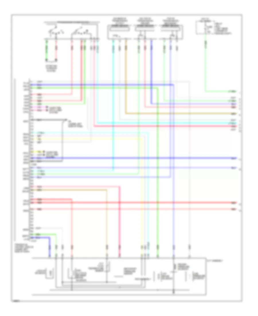 Transmission Wiring Diagram 1 of 2 for Mitsubishi Mirage DE 2014