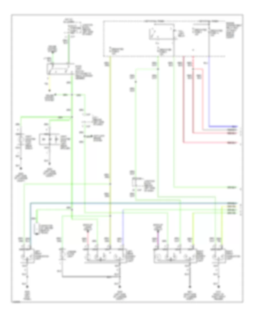Exterior Lamps Wiring Diagram (1 of 2) for Mitsubishi Galant LS 1999