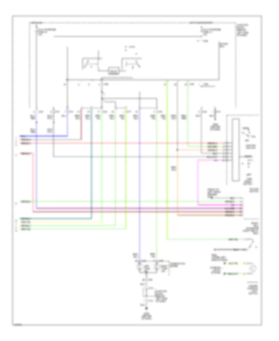 Exterior Lamps Wiring Diagram (2 of 2) for Mitsubishi Galant LS 1999