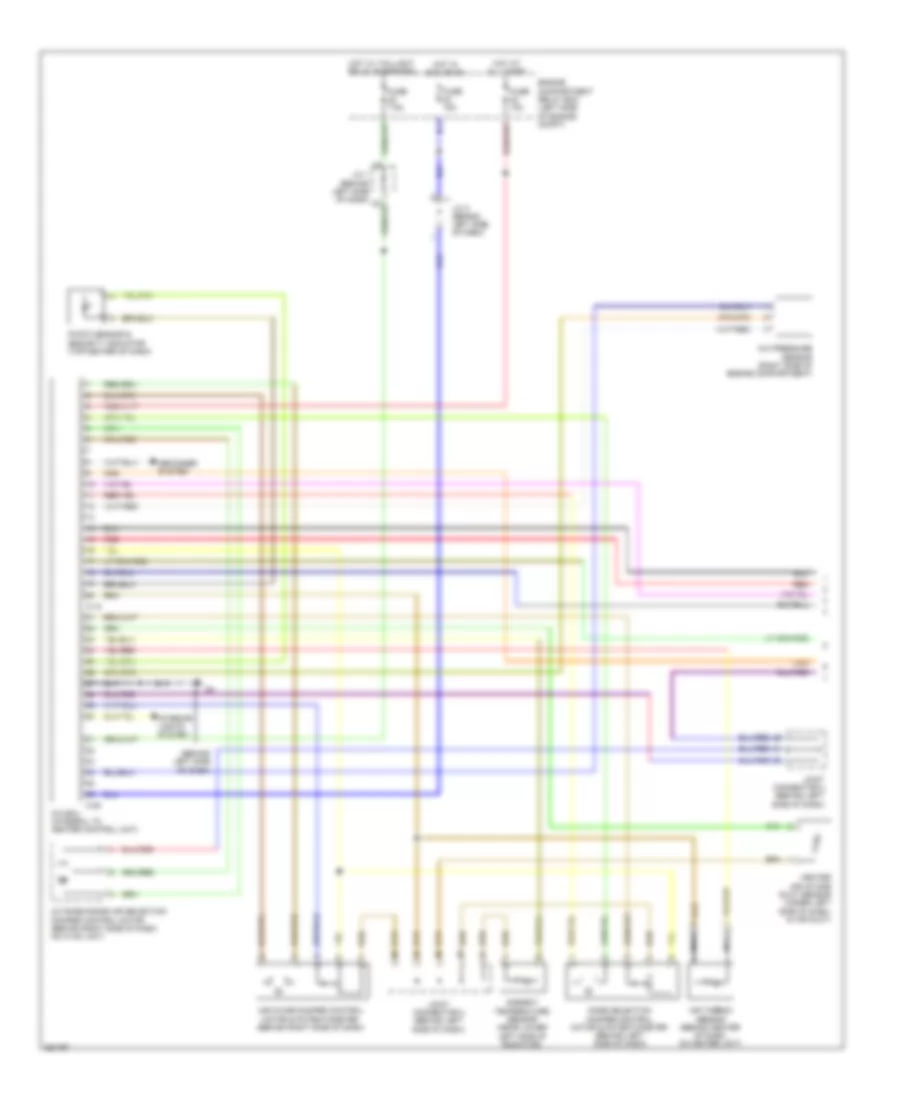 Automatic AC Wiring Diagram (1 of 2) for Mitsubishi Eclipse Spyder GT 2008