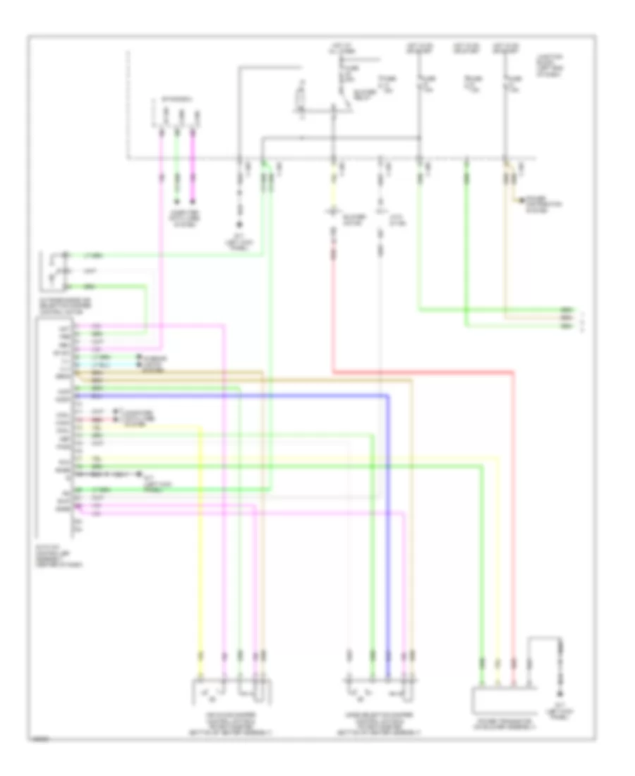 Automatic A C Wiring Diagram 1 of 3 for Mitsubishi Mirage ES 2014