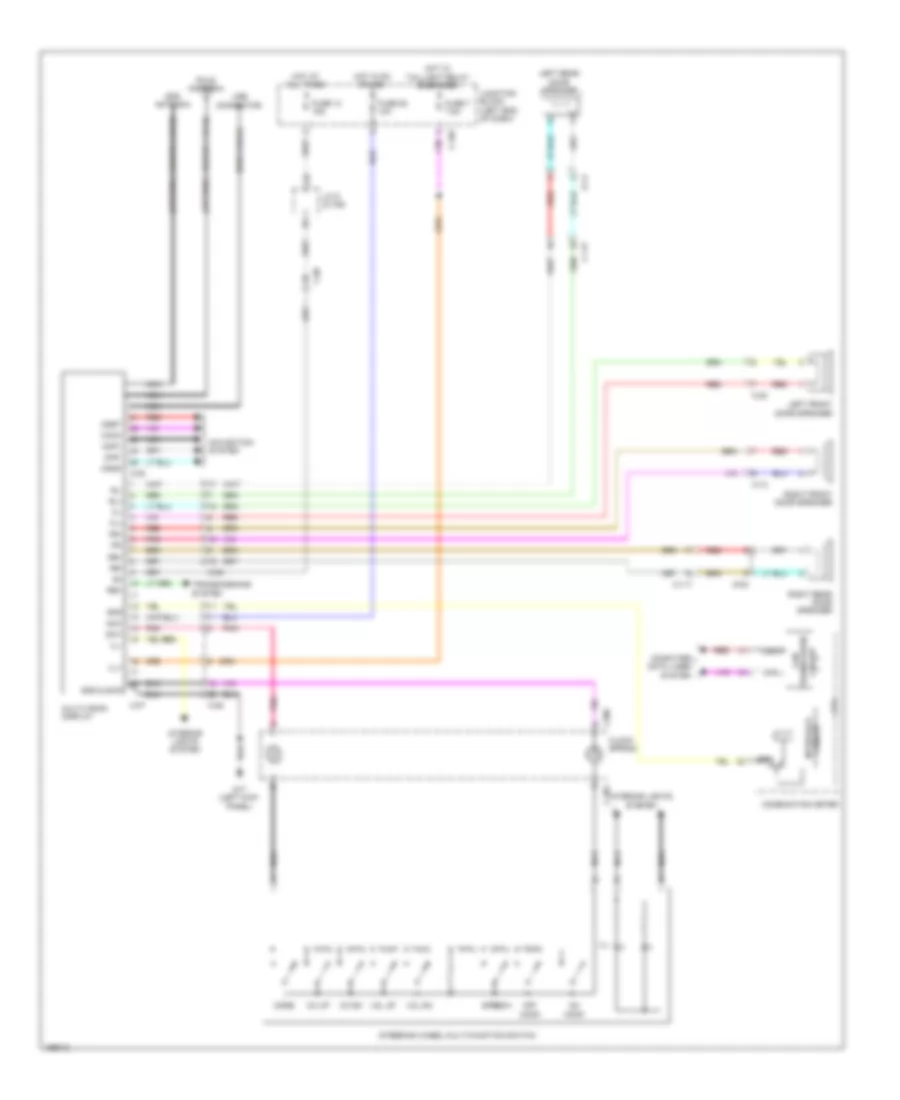 Radio Wiring Diagram with Multi Communication System for Mitsubishi Mirage ES 2014