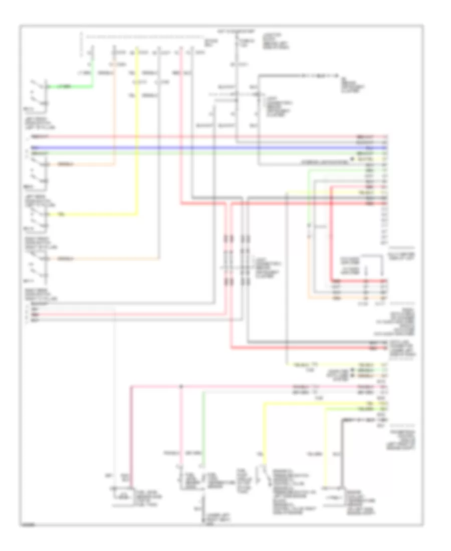 Instrument Cluster Wiring Diagram, without Multi-Communication System (2 of 2) for Mitsubishi Galant ES 2012