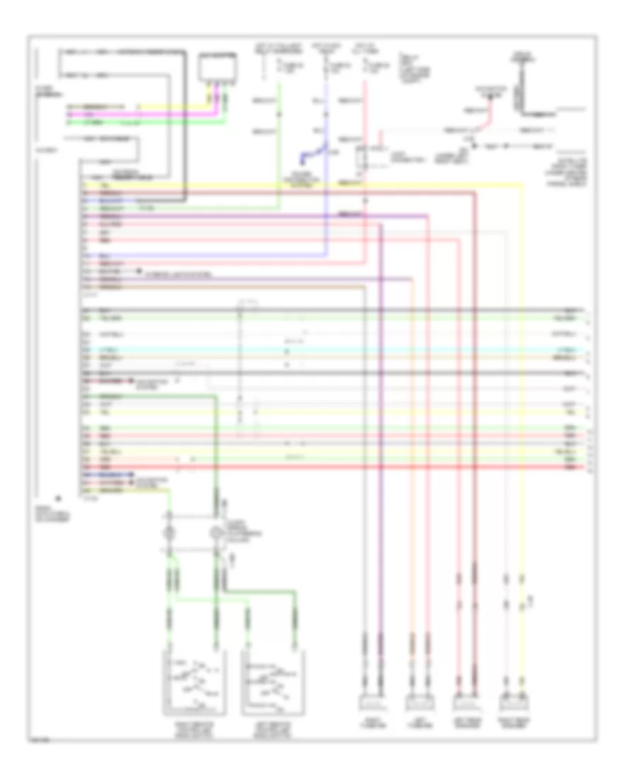 Radio Wiring Diagram with Amplifier 1 of 2 for Mitsubishi Galant ES 2012