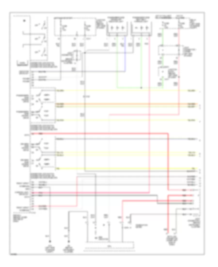 Supplemental Restraints Wiring Diagram 1 of 3 for Mitsubishi Galant ES 2012