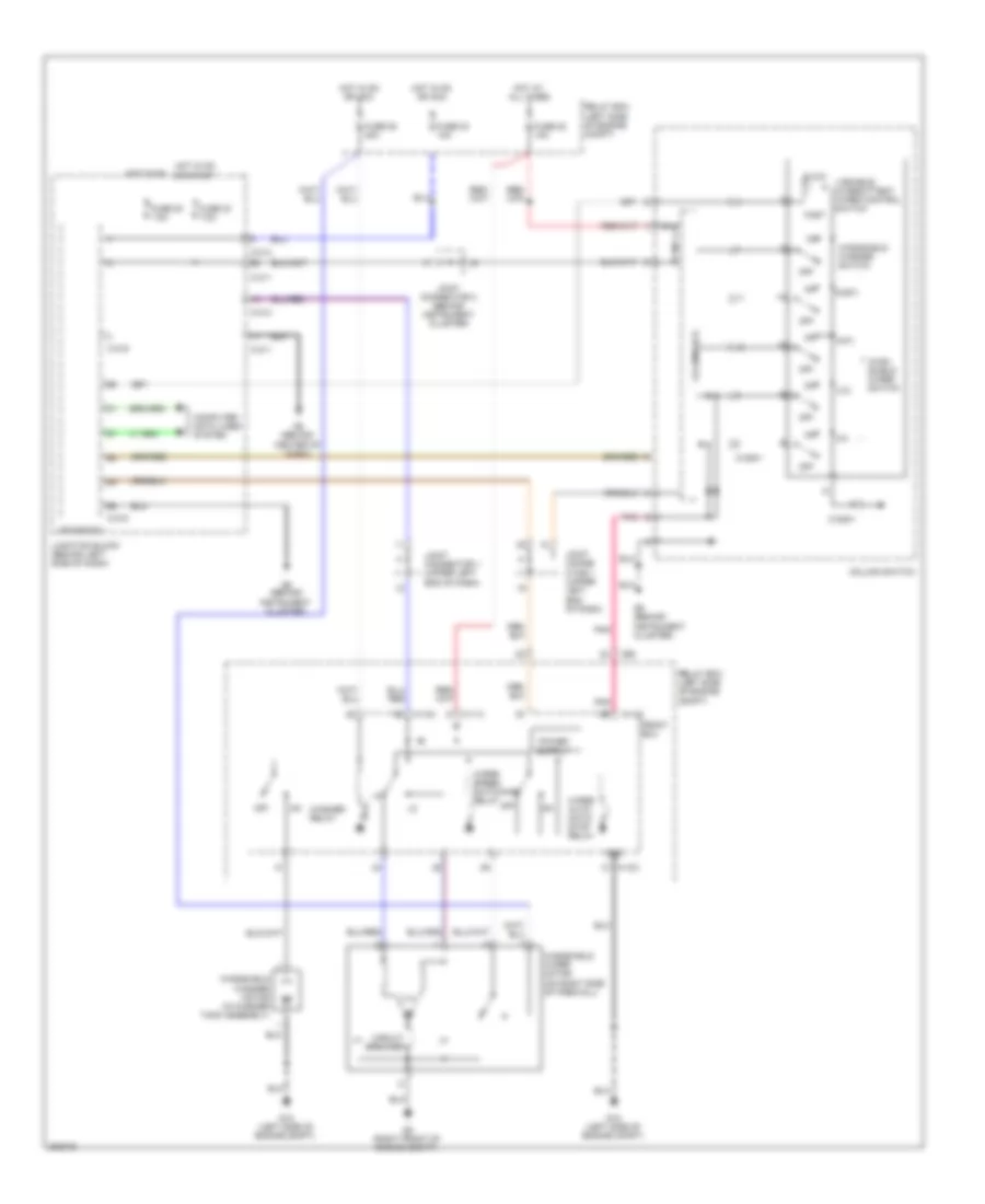 Wiper Washer Wiring Diagram for Mitsubishi Galant ES 2012