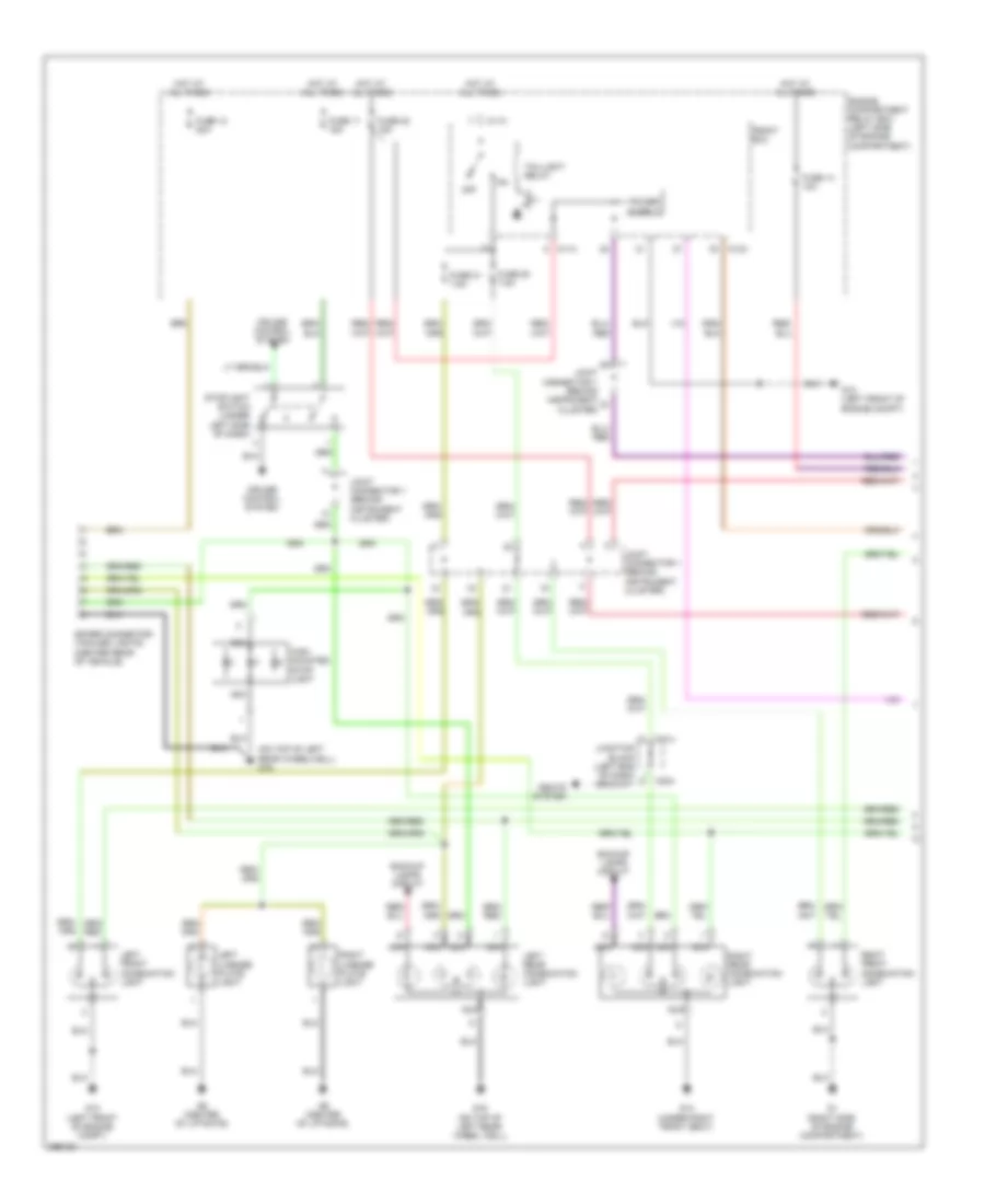 Exterior Lamps Wiring Diagram 1 of 2 for Mitsubishi Endeavor LS 2008