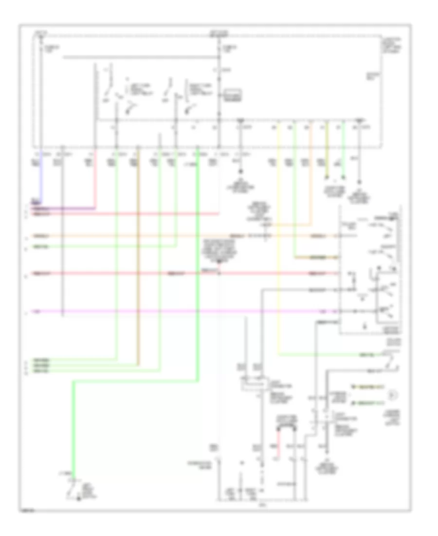 Exterior Lamps Wiring Diagram 2 of 2 for Mitsubishi Endeavor LS 2008