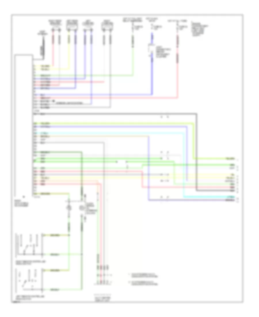 Radio Wiring Diagram with Amplifier 1 of 2 for Mitsubishi Endeavor LS 2008