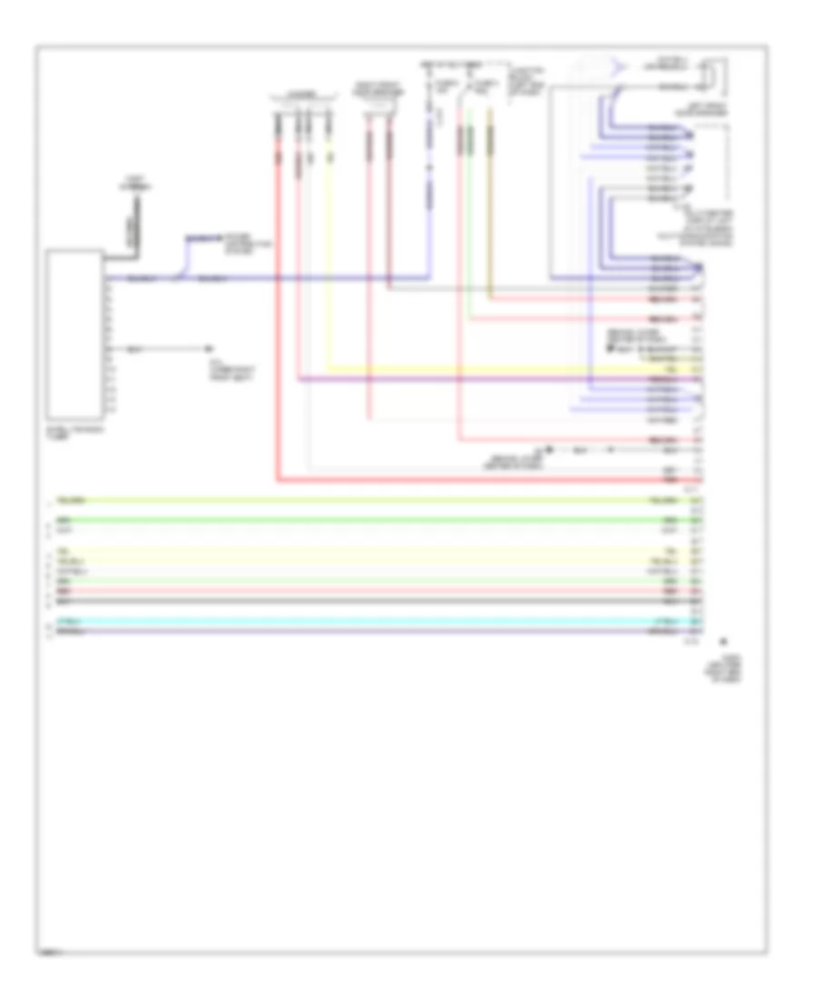 Radio Wiring Diagram with Amplifier 2 of 2 for Mitsubishi Endeavor LS 2008
