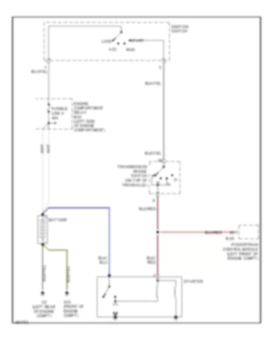 Starting Wiring Diagram for Mitsubishi Endeavor LS 2008